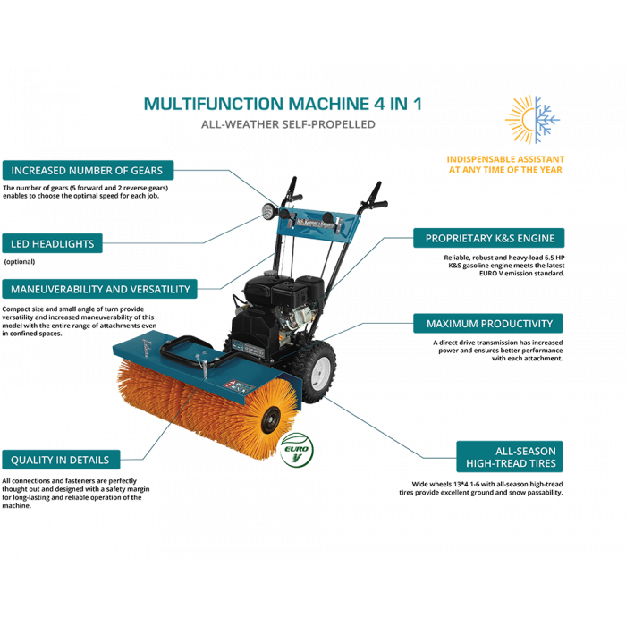 Всесезонна мультифункційна машина KS 7HP-MFM 60