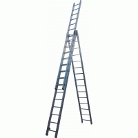 Драбина 3-секц. розкл. 3*15сх. 4,0-9,45м VHR P мет.розтяжка