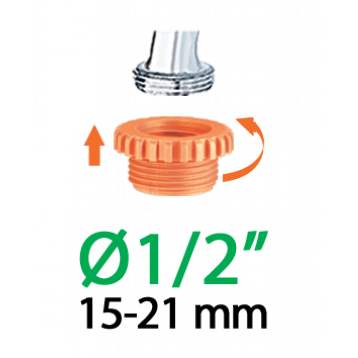 Адаптер 1/2"-3/4"В для конектора поливального шлангу бл.