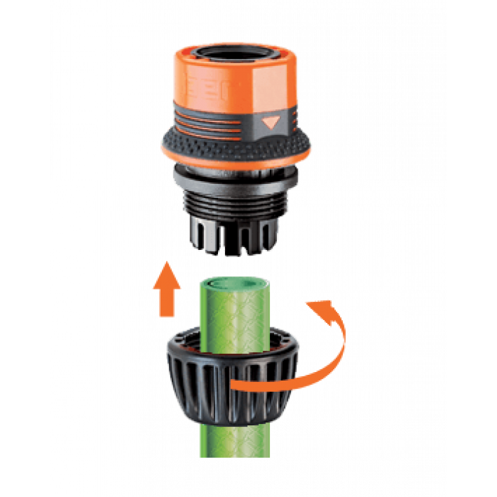 Конектор 1/2"-3/4" для поливального шлангу Ergogrip бл.