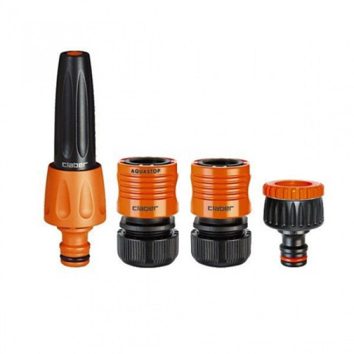 Розпилювач струменевий, 2 конектора 1/2" аквастоп, адаптер конектора 1/2-3/4" Розпилювач струменевий, 2 конектора 1/2" аквастоп, адаптер конектора 1/2-3/4"