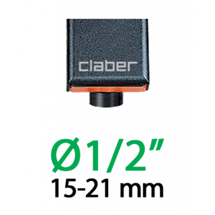 Штуцер 1/2"-3/4"Н*16мм для капельної трубки 1/2" з затисканням