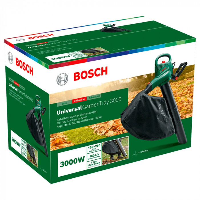 Садова повітродувка-пилосос Bosch UniversalGardenTidy 3000 (06008B1001)
