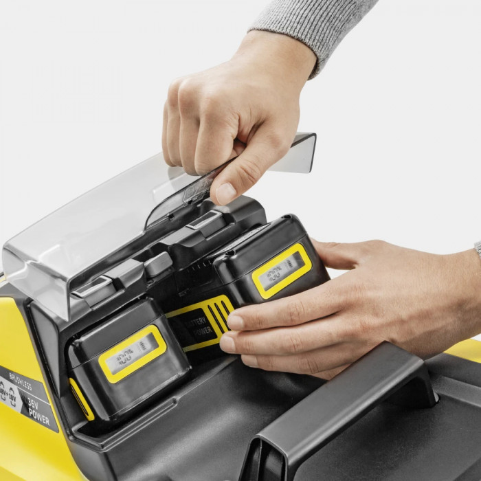 Газонокосарка акумуляторна Karcher LMO 4-18 Dual Battery Set (АКБ і ЗП) (1.445-421.0)